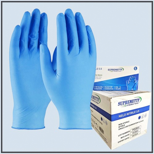 100 disposable nitrile gloves - 100,