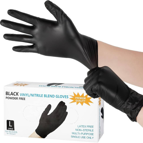 100 disposable gloves blue - gloves,