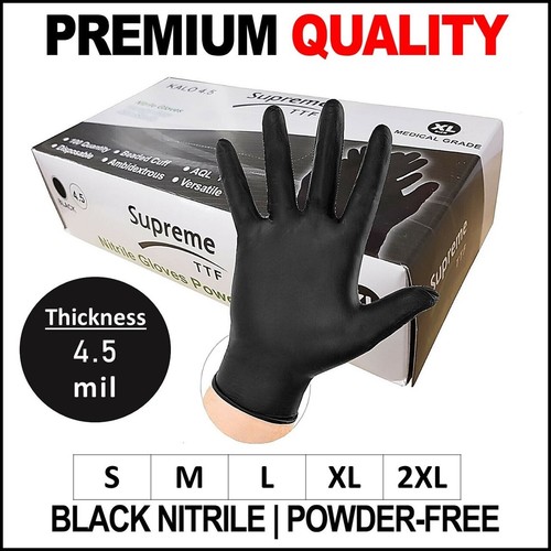 100 black nitrile powder - black, &