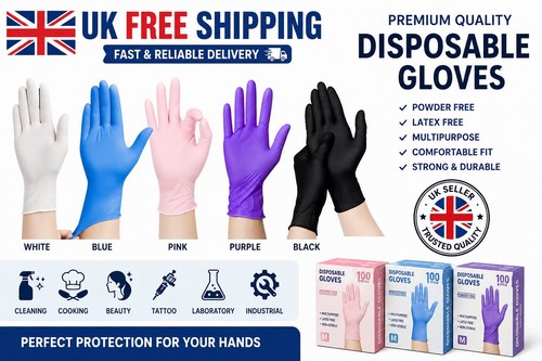 100 black blue disposable - 100,