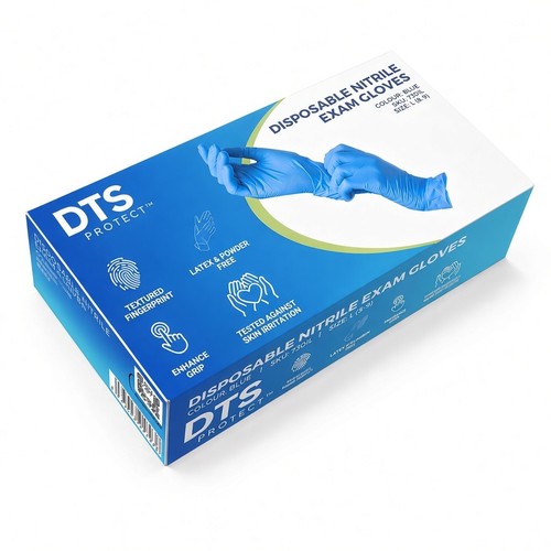 Disposable blue nitrile gloves - disposable,