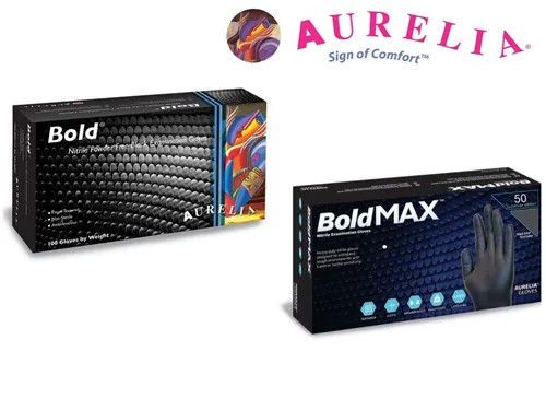 Black nitrile gloves - gloves, aurelia