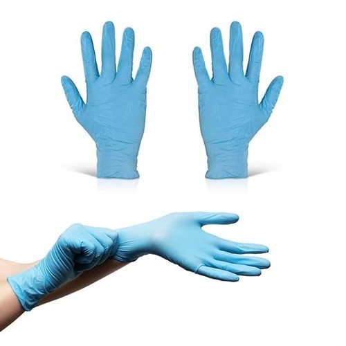 100 blue disposable nitrile - 100,