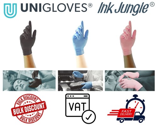 Black blue pink pearl nitrile - black,