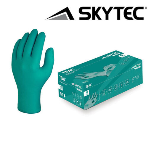 Skytec teal nitrile - nitrile, gloves