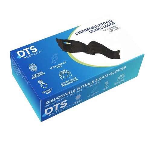 Disposable black nitrile - disposable,