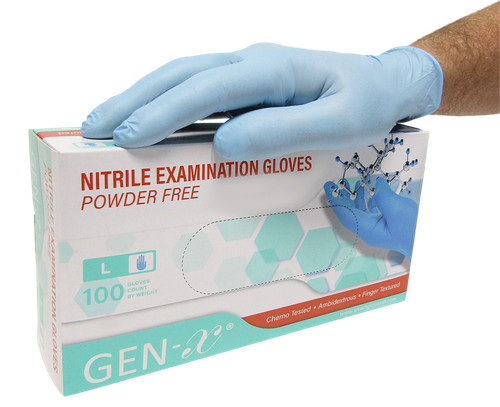 100 disposable nitrile gloves - 100,