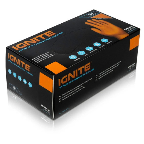Ignite nitrile gloves orange - gloves,