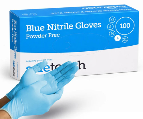 Safe touch blue - blue, nitrile
