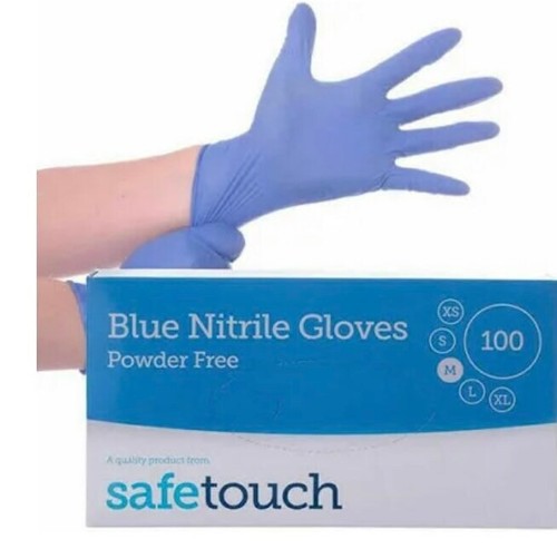 Strong blue nitrile gloves - blue,